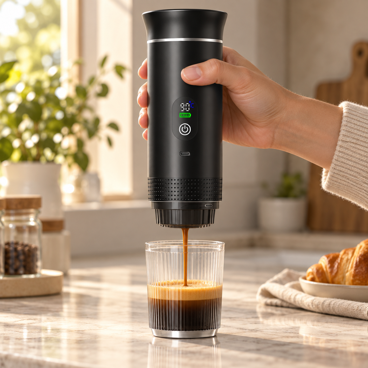 BrewGo™ 3-in-1 Portable Espresso Maker
