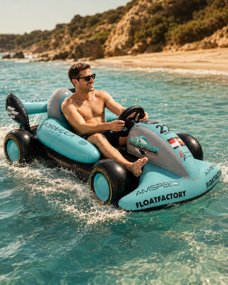 AquaRacer™ Inflatable Pool Car Float