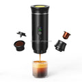 New Rechargeable Portable Espresso Coffee Maker 3-in-1 Multifunctional Self-heating LED Pro for Hotel Car Household Use