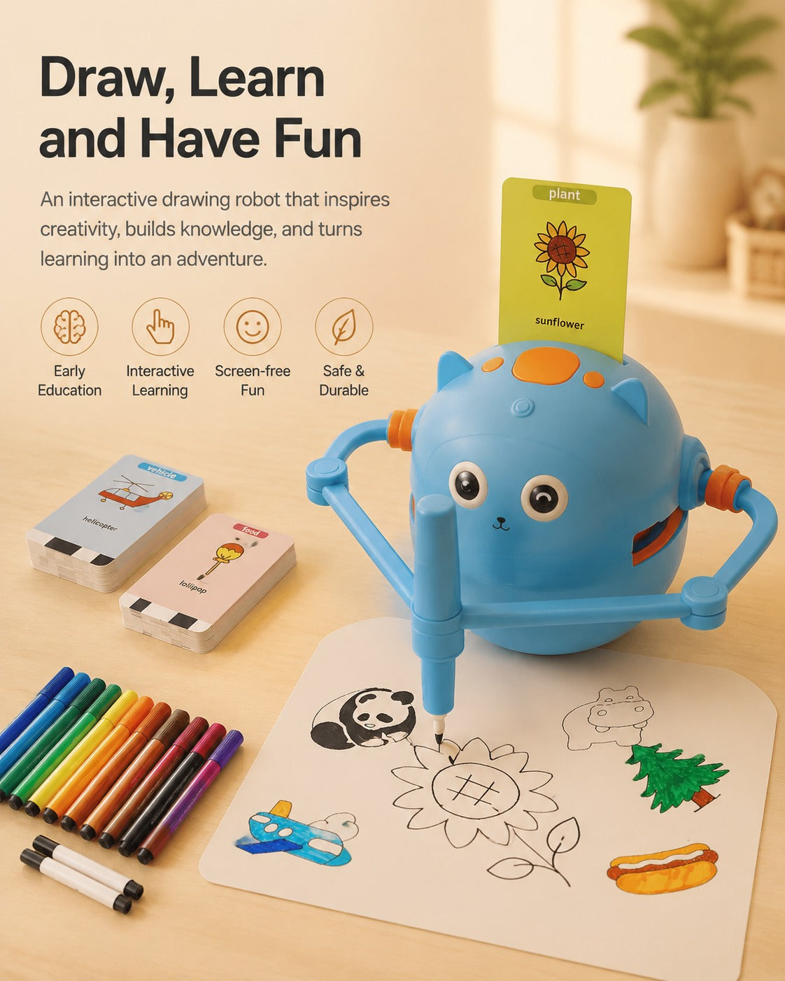 Aria™ Smart Drawing Robot for Children